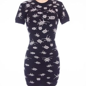 ***ISO ALEXANDER MCQUEEN BEETLE INTARSIA DRESS***